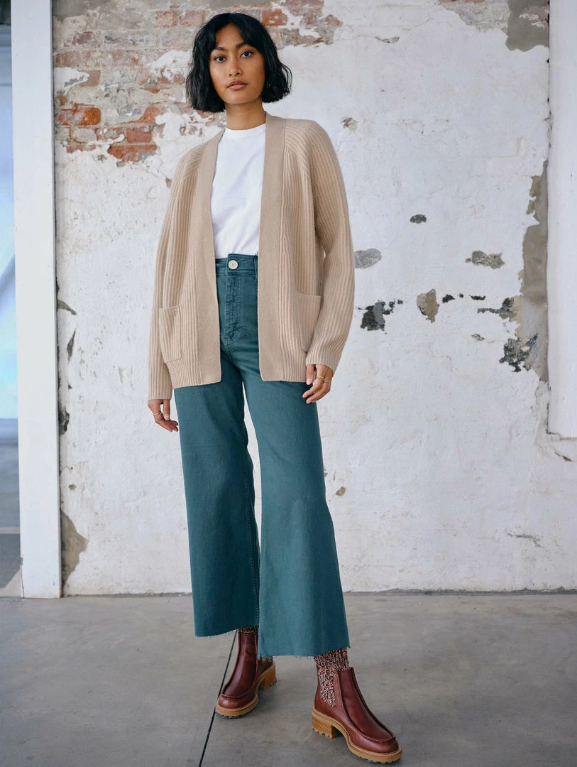 Outlet π White + Warren Cardigans Recycled Cashmere Ribbed Open Cardigan π 3 White + Warren Cardigans Recycled Cashmere Ribbed Open Cardigan