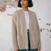White + Warren Cardigans Recycled Cashmere Ribbed Open Cardigan