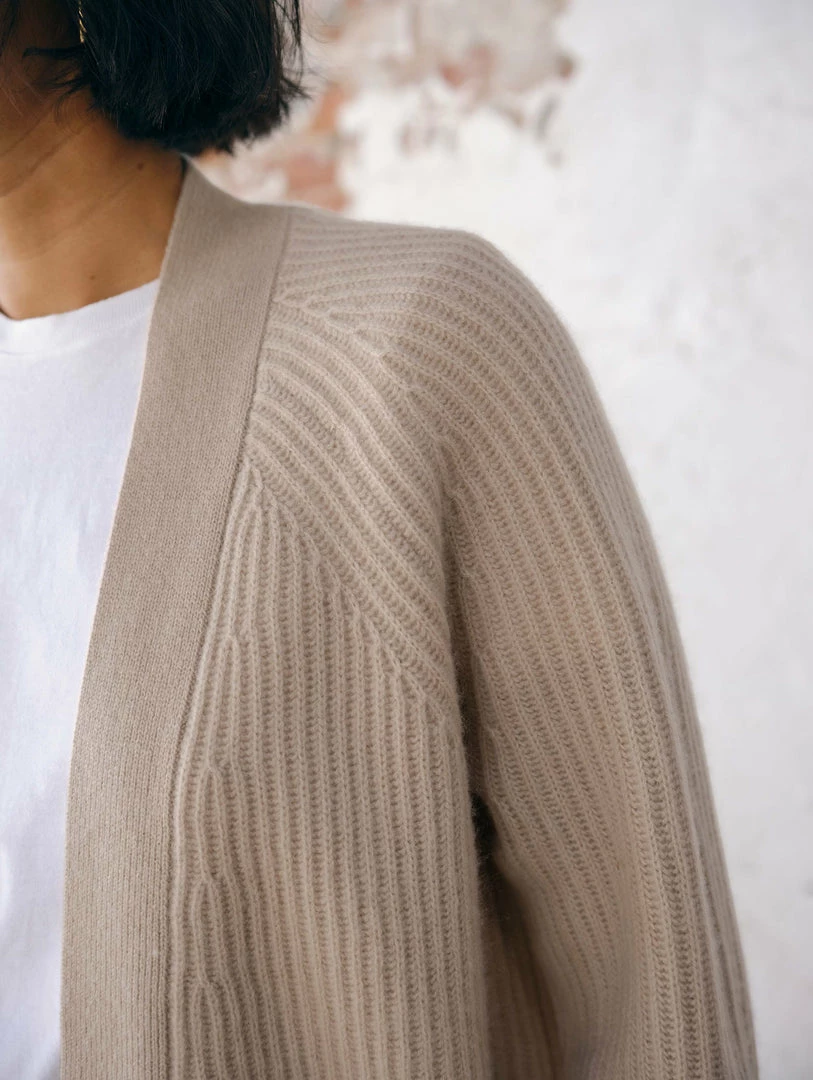 Outlet π White + Warren Cardigans Recycled Cashmere Ribbed Open Cardigan π 5 White + Warren Cardigans Recycled Cashmere Ribbed Open Cardigan