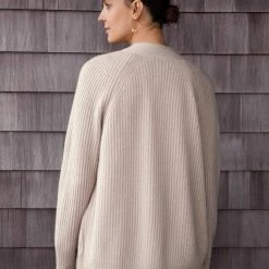 Outlet π White + Warren Cardigans Recycled Cashmere Ribbed Open Cardigan π 16 White + Warren Cardigans Recycled Cashmere Ribbed Open Cardigan