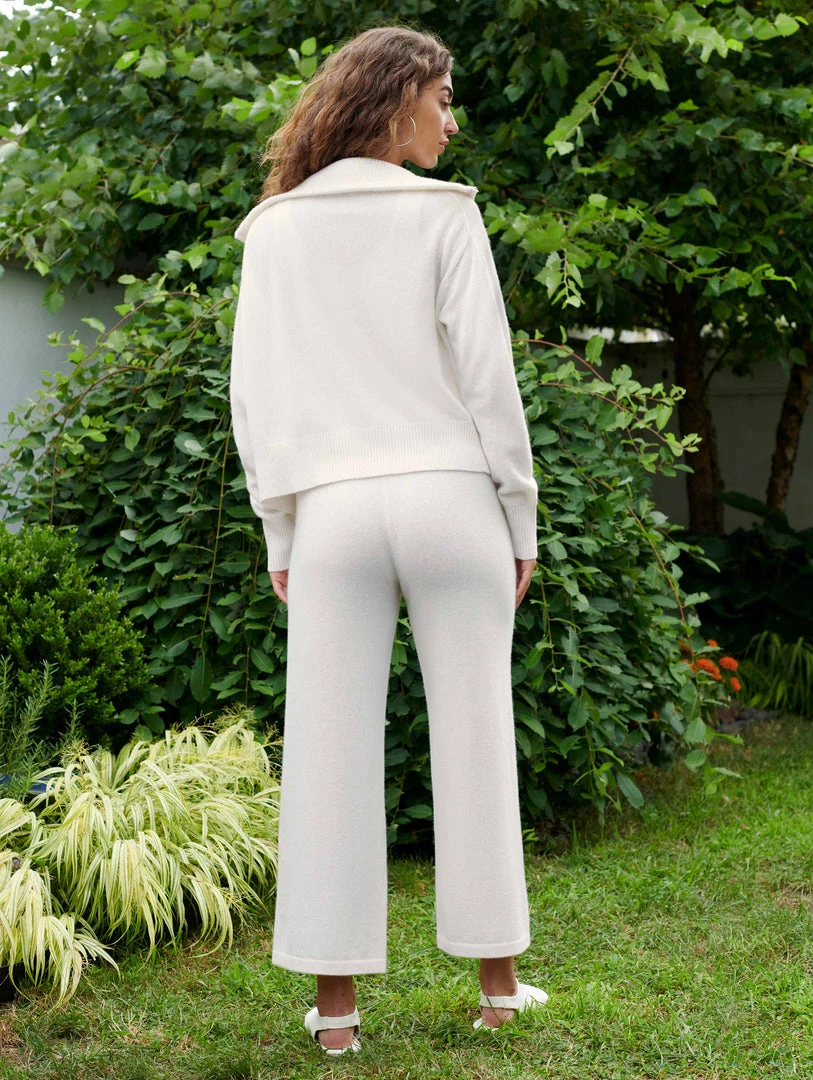 Buy 😉 White + Warren Cashmere Cropped Wide Leg Pant 👍 7 White + Warren Cashmere Cropped Wide Leg Pant