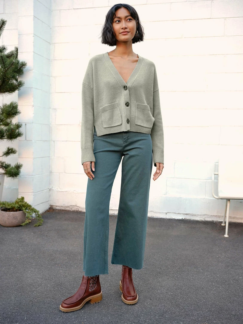 New ✨ White + Warren Cardigans Cashmere Cropped V Neck Cardigan ⌛ 1 White + Warren Cardigans Cashmere Cropped V Neck Cardigan