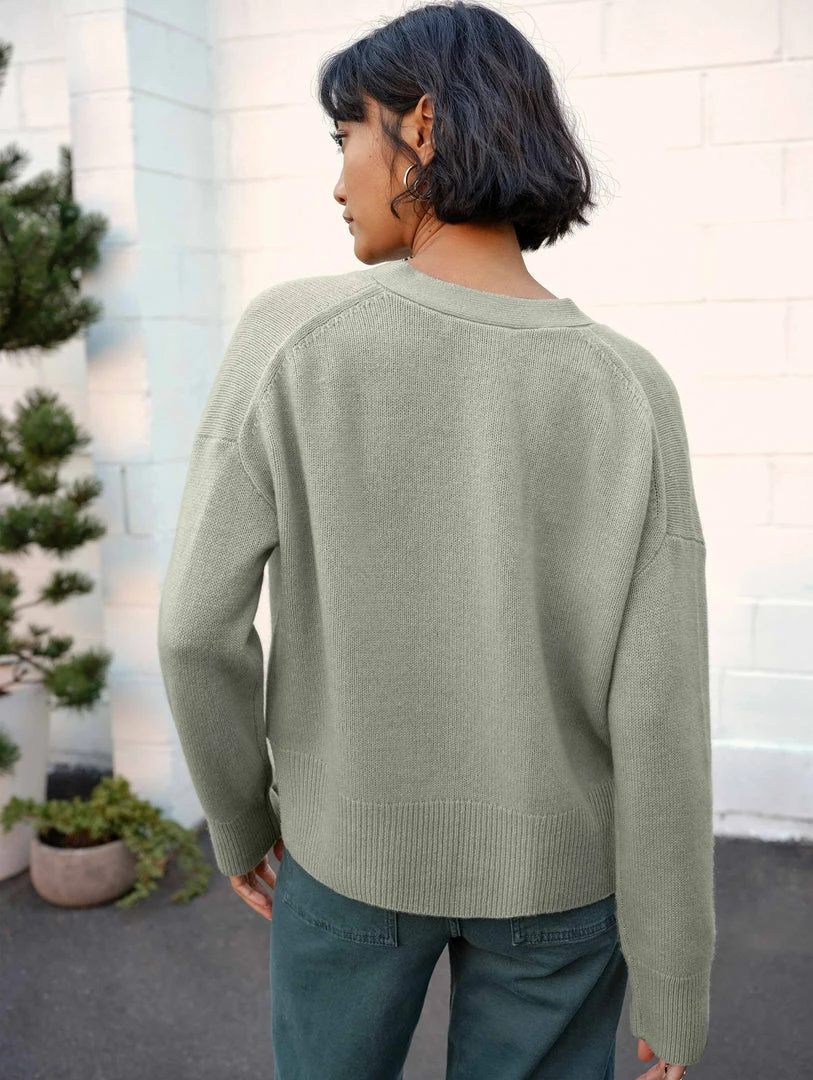 New ✨ White + Warren Cardigans Cashmere Cropped V Neck Cardigan ⌛ 5 White + Warren Cardigans Cashmere Cropped V Neck Cardigan