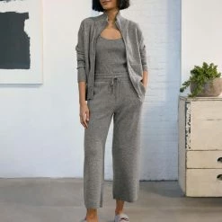 White + Warren Cardigans Cashmere Zip Up Jacket