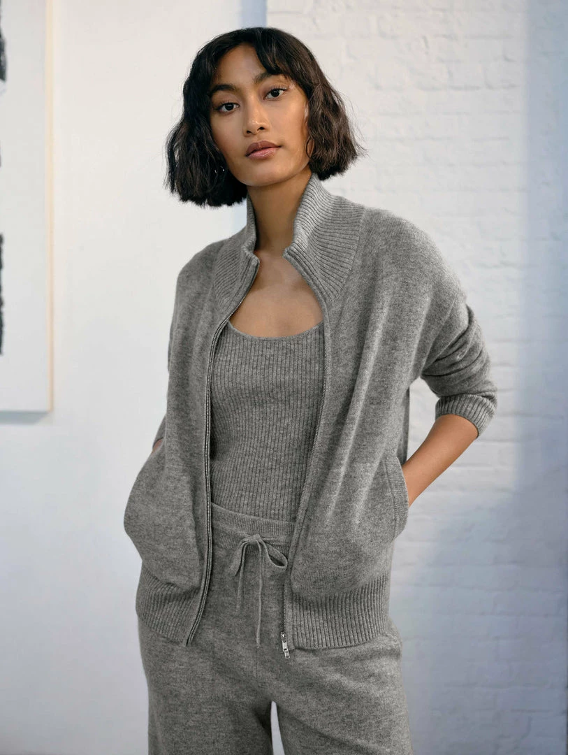 Cheapest 😀 White + Warren Cardigans Cashmere Zip Up Jacket ⭐ 1 White + Warren Cardigans Cashmere Zip Up Jacket