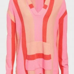 Hot Sale 😉 White + Warren Cashmere Striped Baja Hoodie Best-Sellers 😍 11 White + Warren Cashmere Striped Baja Hoodie Best-Sellers