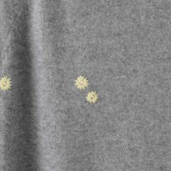 White + Warren Cashmere Embroidered Daisy Sweatshirt