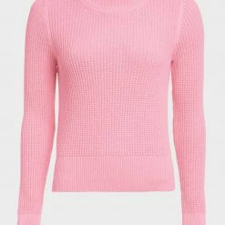 White + Warren Sweaters Cotton Shrunken Thermal Crewneck