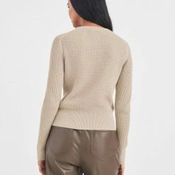 White + Warren Cotton Shrunken Thermal Crewneck