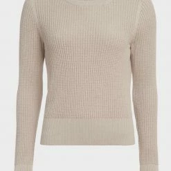 White + Warren Cotton Shrunken Thermal Crewneck