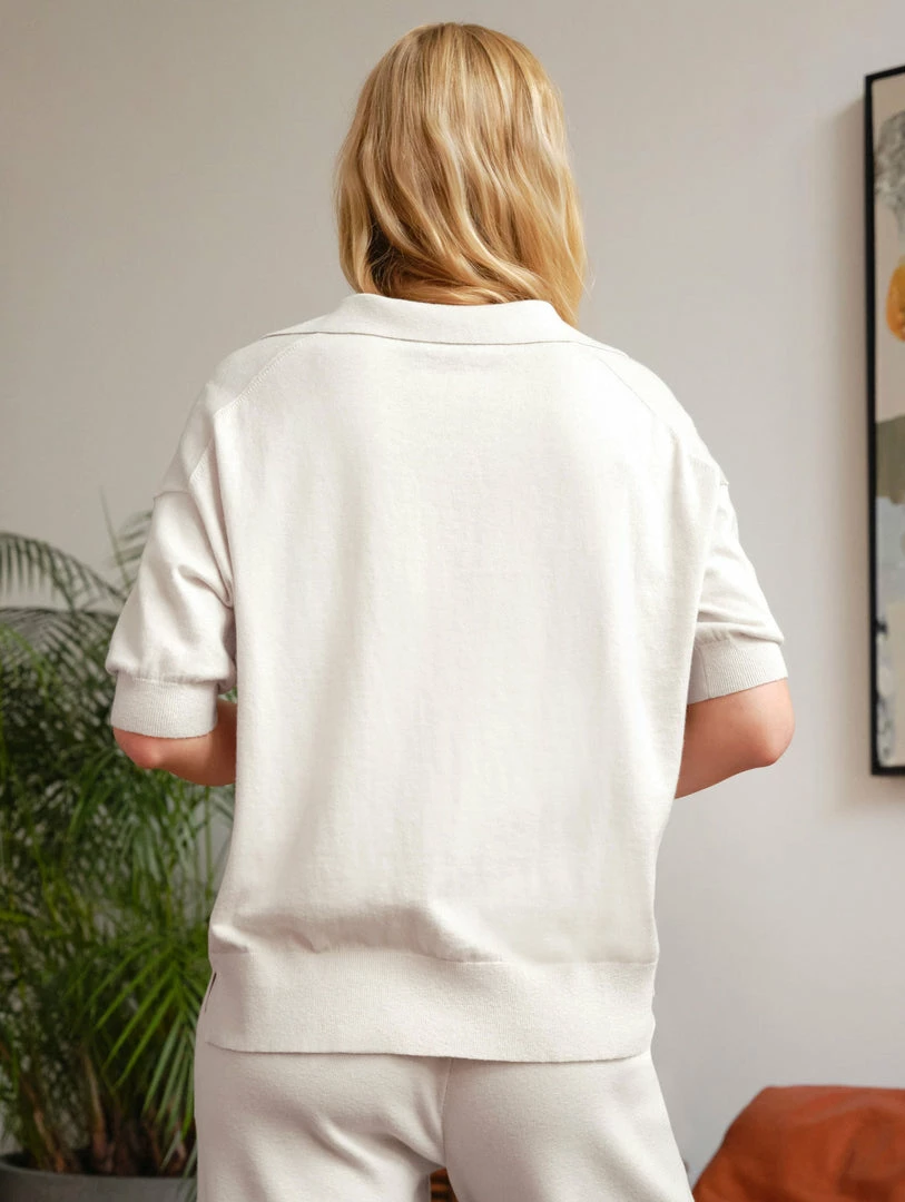 Coupon ๐ฅ White + Warren Cotton Cashmere Polo Top โค๏ธ 3 White + Warren Cotton Cashmere Polo Top