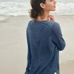 Buy 🥰 White + Warren Linen Easy V Neck 😀 15 White + Warren Linen Easy V Neck