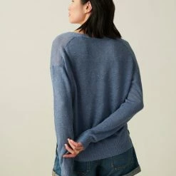 Buy 🥰 White + Warren Linen Easy V Neck 😀 16 White + Warren Linen Easy V Neck