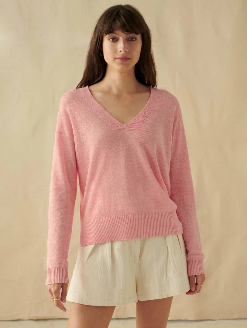 Best deal ⭐ White + Warren Vacation Wardrobe Linen Easy V Neck ⭐ 2 White + Warren Vacation Wardrobe Linen Easy V Neck