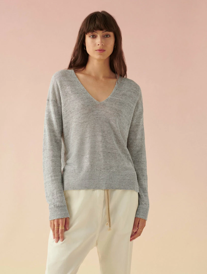 Cheap 🎁 White + Warren Best-Sellers Linen Easy V Neck ✔️ 1 White + Warren Best-Sellers Linen Easy V Neck