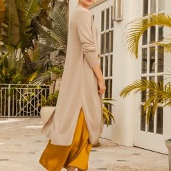 New 👍 White + Warren Vacation Wardrobe Linen Long Open Cardigan 👍 13 White + Warren Vacation Wardrobe Linen Long Open Cardigan