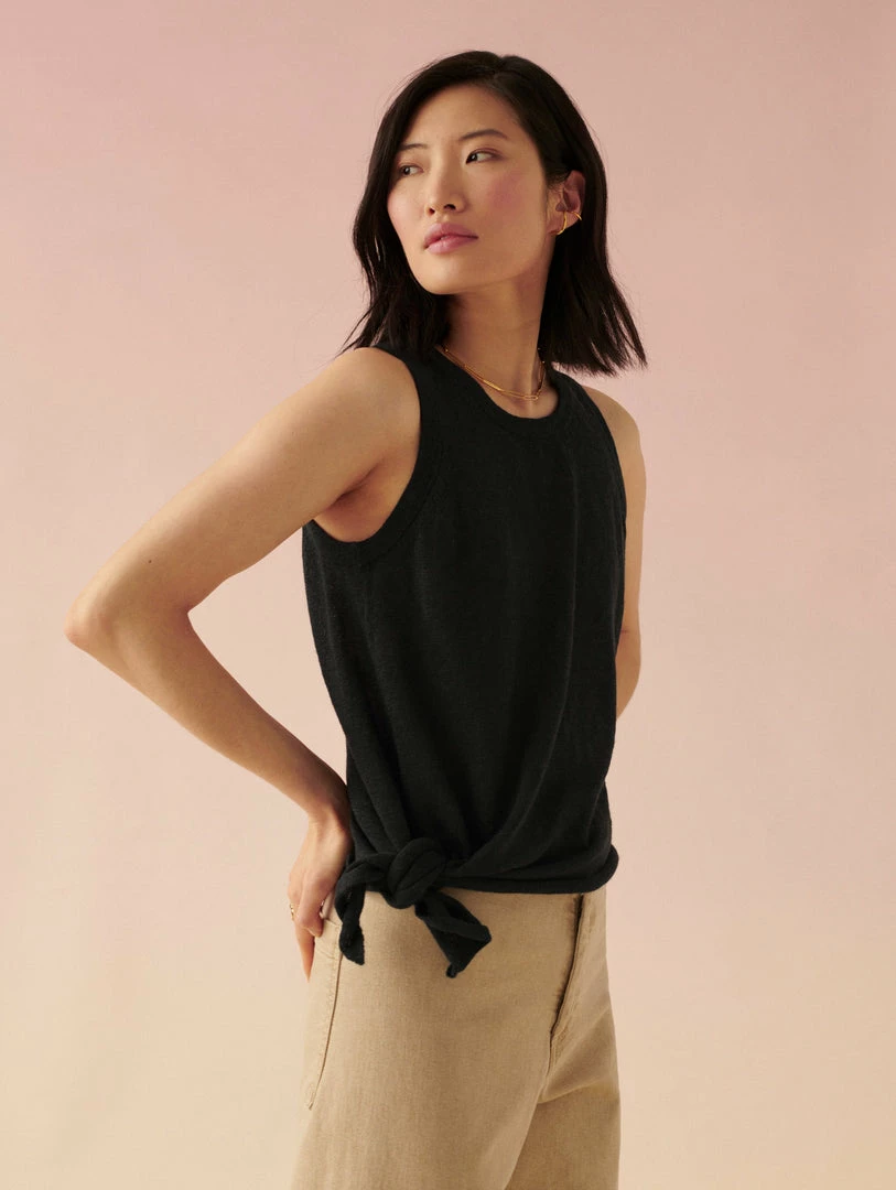 Cheapest ๐ฏ White + Warren Linen Slub Side Tie Tank ๐งจ 2 White + Warren Linen Slub Side Tie Tank