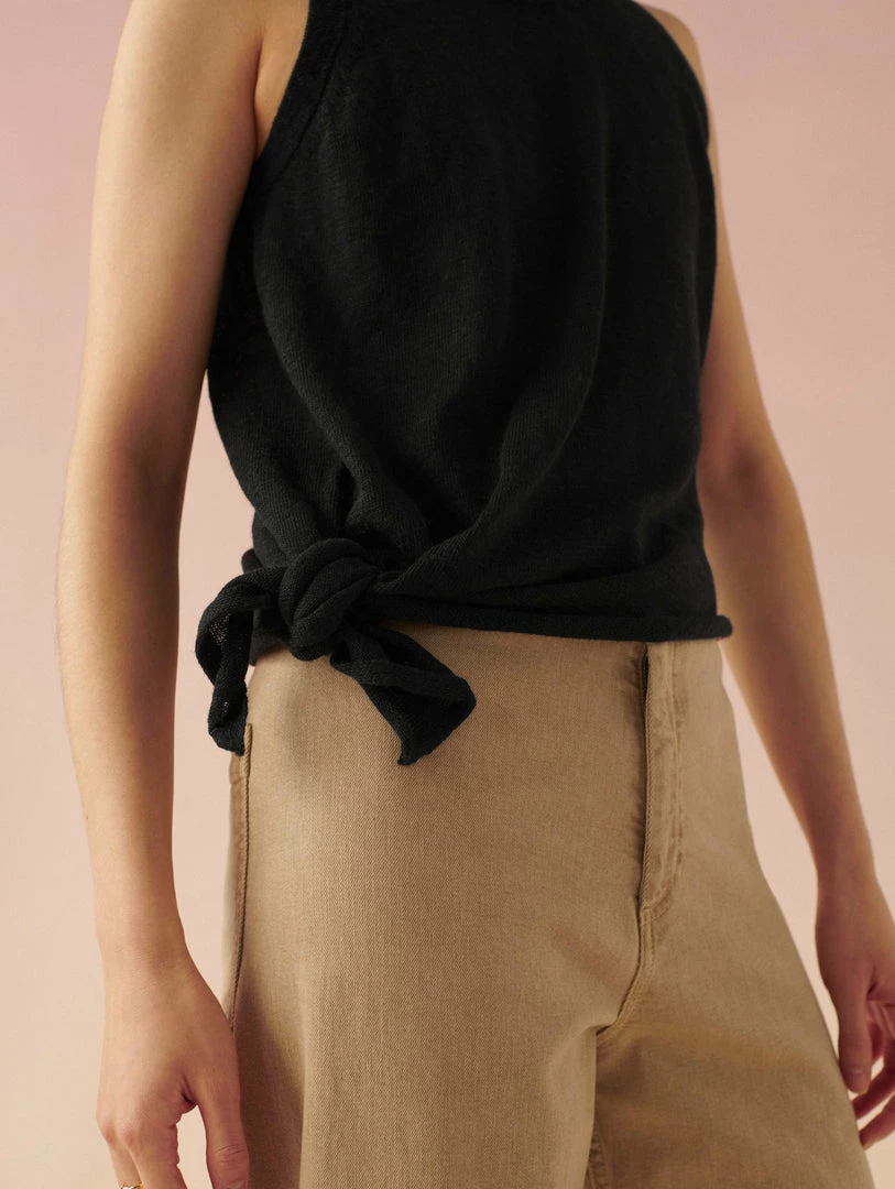 Cheapest ๐ฏ White + Warren Linen Slub Side Tie Tank ๐งจ 3 White + Warren Linen Slub Side Tie Tank