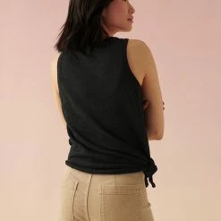 Cheapest ๐ฏ White + Warren Linen Slub Side Tie Tank ๐งจ 7 White + Warren Linen Slub Side Tie Tank