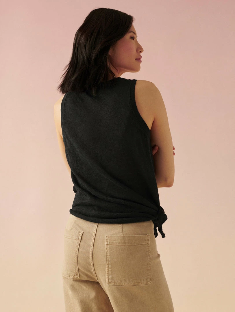 Cheapest ๐ฏ White + Warren Linen Slub Side Tie Tank ๐งจ 4 White + Warren Linen Slub Side Tie Tank