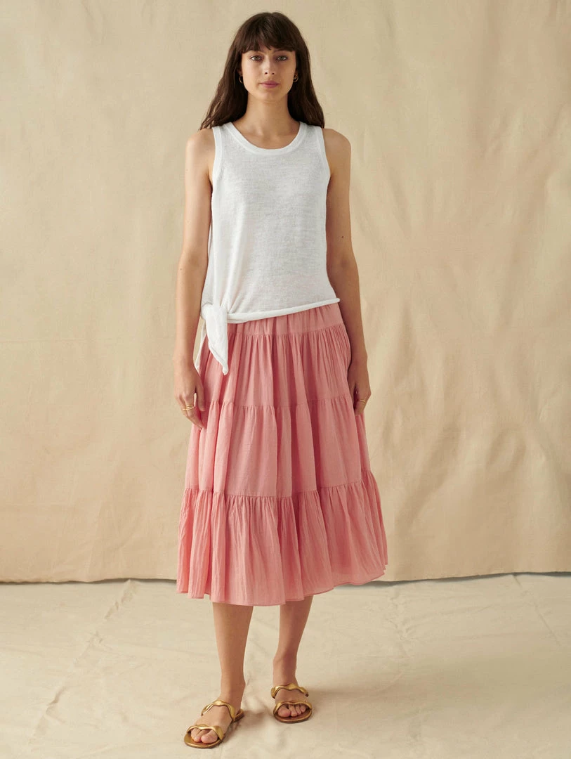 New 😍 White + Warren Linen Slub Side Tie Tank Vacation Wardrobe 🔥 2 White + Warren Linen Slub Side Tie Tank Vacation Wardrobe