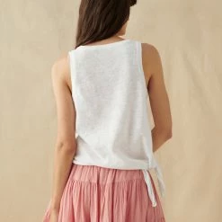 New 😍 White + Warren Linen Slub Side Tie Tank Vacation Wardrobe 🔥 9 White + Warren Linen Slub Side Tie Tank Vacation Wardrobe