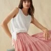 White + Warren Linen Slub Side Tie Tank Vacation Wardrobe
