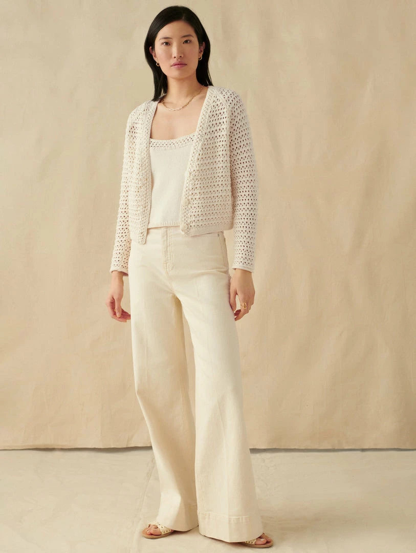 Best reviews of 🥰 White + Warren Italian Blend Crochet Cardigan ⭐ 4 White + Warren Italian Blend Crochet Cardigan