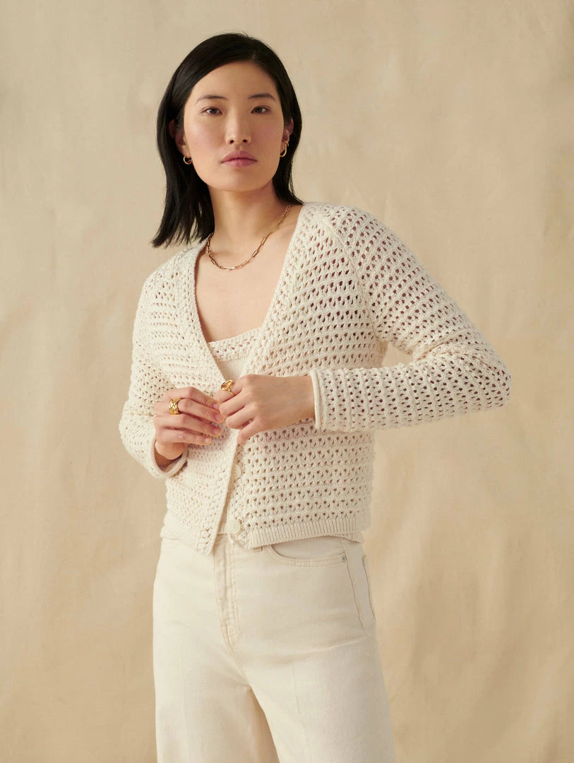 Best reviews of 🥰 White + Warren Italian Blend Crochet Cardigan ⭐ 1 White + Warren Italian Blend Crochet Cardigan