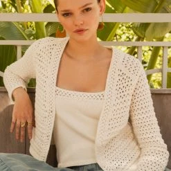 Best reviews of 🥰 White + Warren Italian Blend Crochet Cardigan ⭐ 8 White + Warren Italian Blend Crochet Cardigan