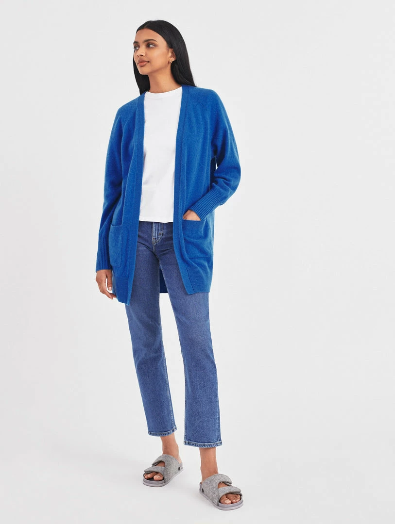 Budget ๐ White + Warren Cashmere Patch Pocket Open Cardigan โจ 1 White + Warren Cashmere Patch Pocket Open Cardigan