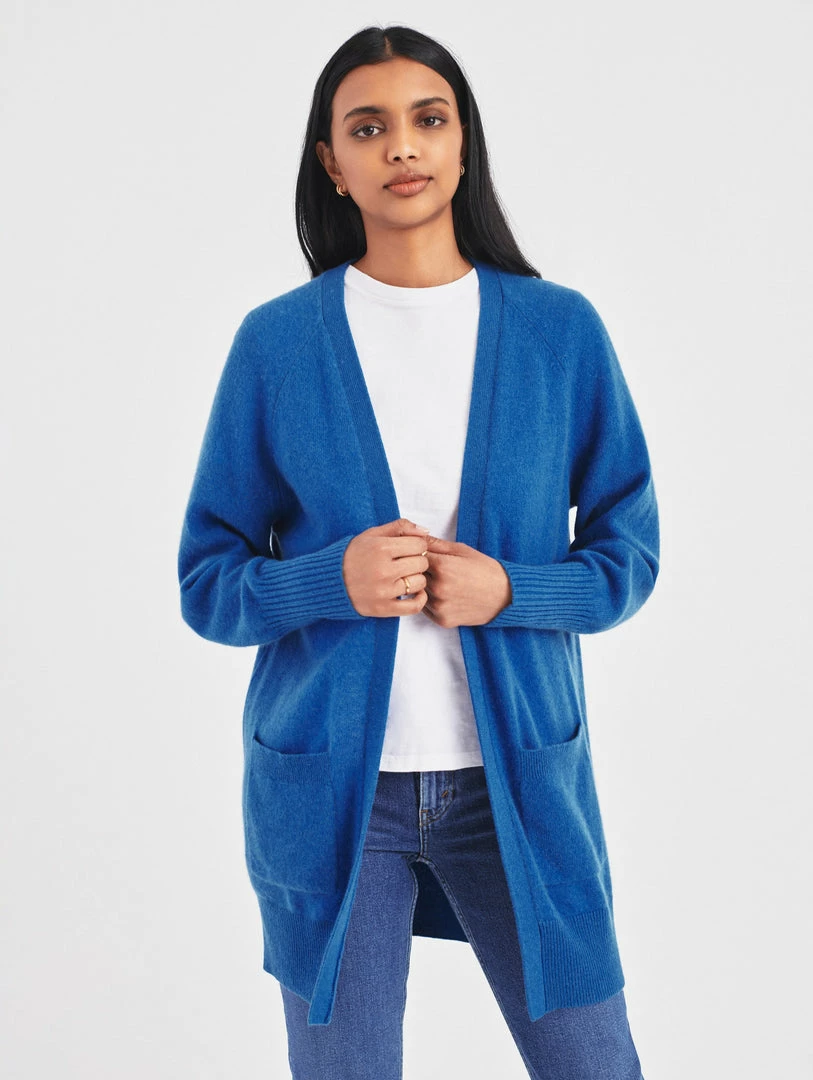 Budget ๐ White + Warren Cashmere Patch Pocket Open Cardigan โจ 3 White + Warren Cashmere Patch Pocket Open Cardigan