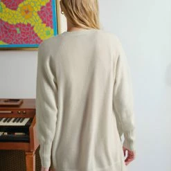 White + Warren Cashmere Patch Pocket Open Cardigan Cardigans