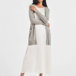 White + Warren Cashmere Patch Pocket Open Cardigan Cardigans