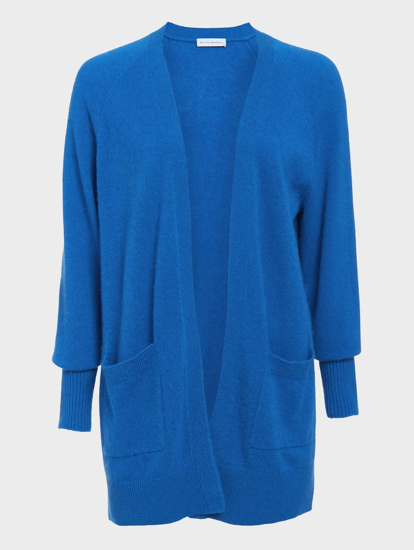 Budget ๐ White + Warren Cashmere Patch Pocket Open Cardigan โจ 5 White + Warren Cashmere Patch Pocket Open Cardigan