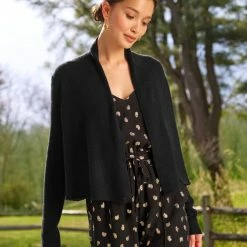 White + Warren Best-Sellers Essential Cashmere Cropped Trapeze