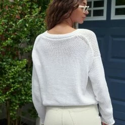 Brand new โค๏ธ White + Warren Italian Recycled Cotton Cropped Cardigan ๐ 10 White + Warren Italian Recycled Cotton Cropped Cardigan