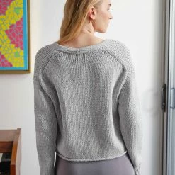 Outlet 😍 White + Warren Cardigans Italian Recycled Cotton Cropped Cardigan 🥰 5 White + Warren Cardigans Italian Recycled Cotton Cropped Cardigan