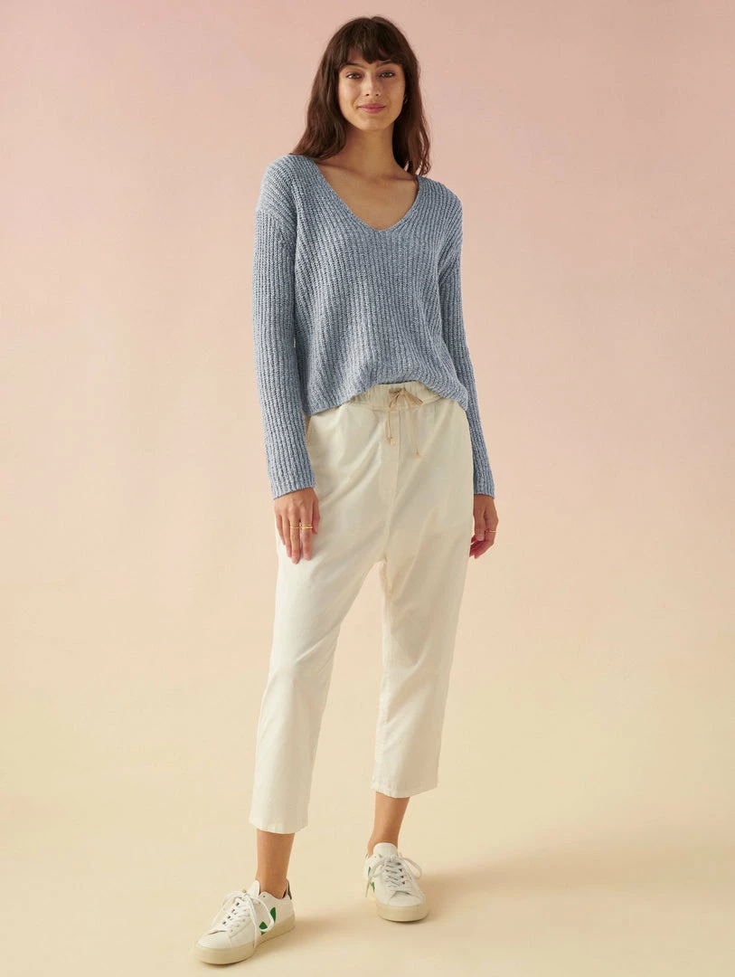 Brand new 😍 White + Warren Cotton Linen Marled V Neck ☀️ Summer Staples 🥰 2 White + Warren Cotton Linen Marled V Neck Summer Staples