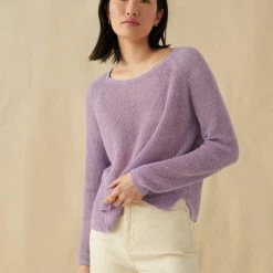 Hot Sale 🎉 White + Warren Linen Ribbed Crewneck 🔔 12 White + Warren Linen Ribbed Crewneck