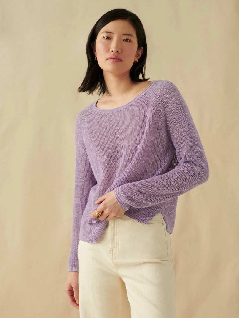 Hot Sale 🎉 White + Warren Linen Ribbed Crewneck 🔔 5 White + Warren Linen Ribbed Crewneck