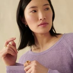 Hot Sale 🎉 White + Warren Linen Ribbed Crewneck 🔔 13 White + Warren Linen Ribbed Crewneck