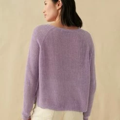 Hot Sale 🎉 White + Warren Linen Ribbed Crewneck 🔔 14 White + Warren Linen Ribbed Crewneck