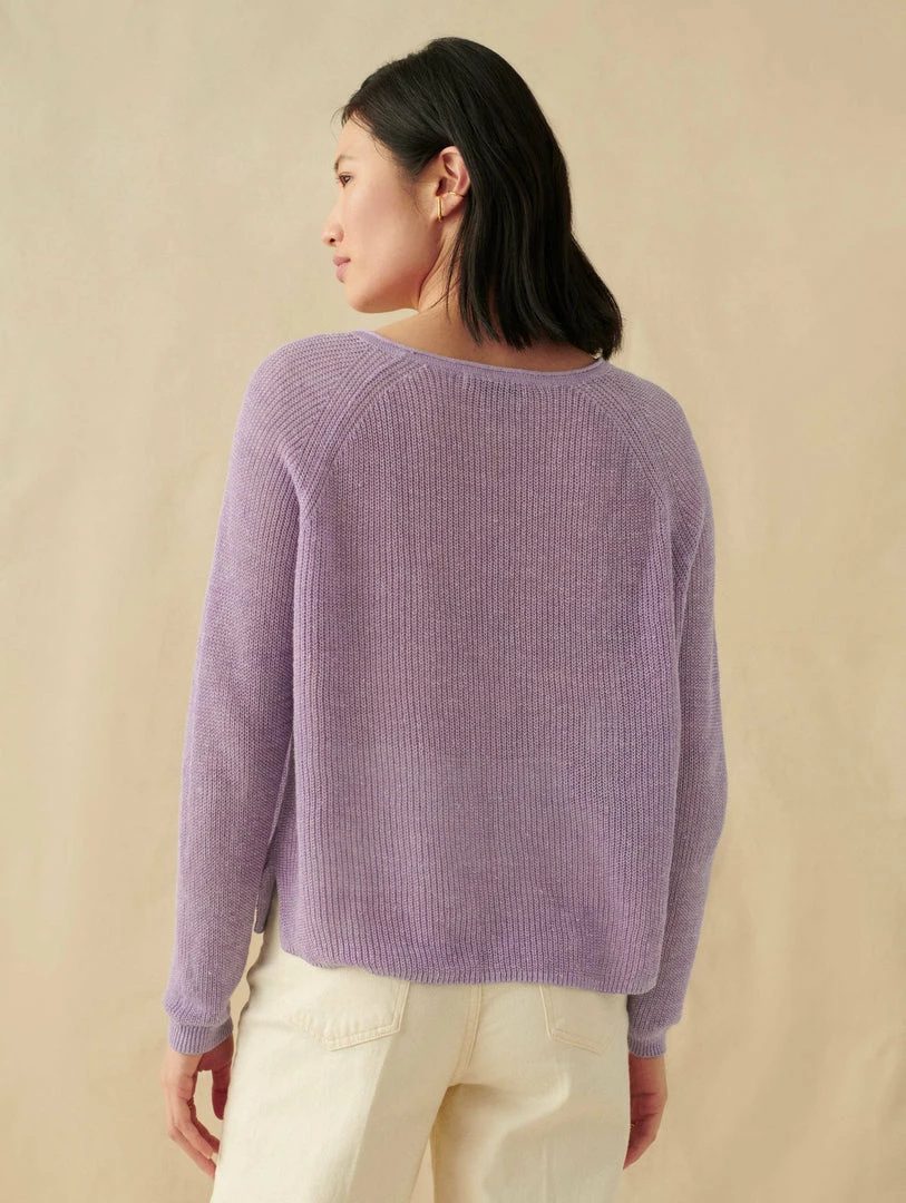 Hot Sale 🎉 White + Warren Linen Ribbed Crewneck 🔔 7 White + Warren Linen Ribbed Crewneck