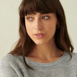 Top 10 🎁 White + Warren Linen Ribbed Crewneck 👏 7 White + Warren Linen Ribbed Crewneck