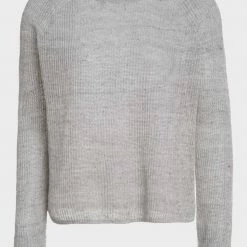 Top 10 🎁 White + Warren Linen Ribbed Crewneck 👏 9 White + Warren Linen Ribbed Crewneck