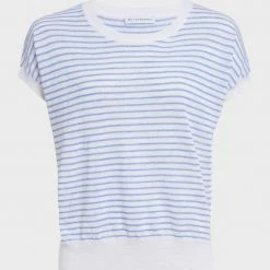 Cheap 👏 White + Warren Linen Slub Striped Tee Vacation Wardrobe 😉 7 White + Warren Linen Slub Striped Tee Vacation Wardrobe