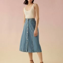 White + Warren Vacation Wardrobe Linen Blend Ribbed Tank