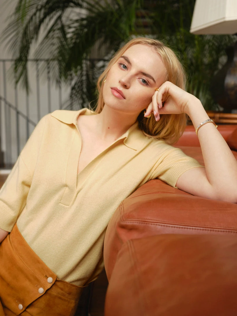 Discount 🔥 White + Warren Cashmere Polo Top 🎉 2 White + Warren Cashmere Polo Top