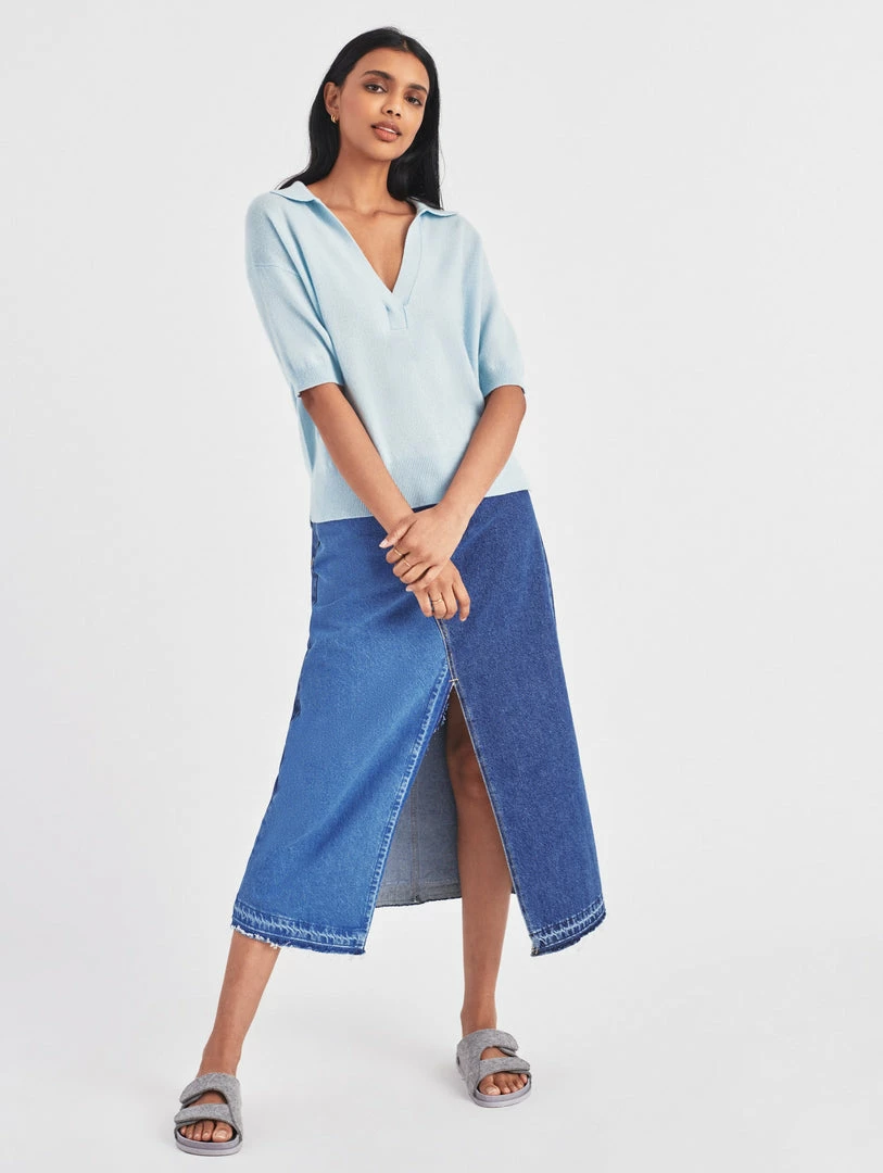 Coupon 😍 White + Warren Cashmere Polo Top 💯 1 White + Warren Cashmere Polo Top